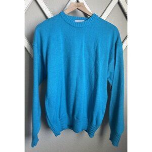 NWT! Vintage Le Tigre Men's L Pullover Sweater - Turquoise